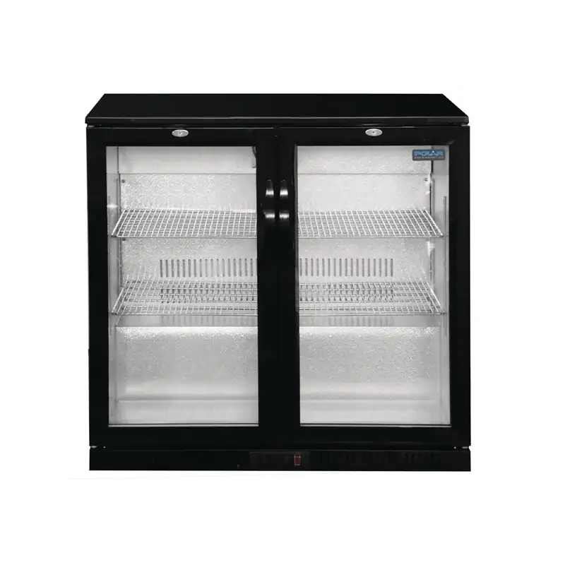 Polar GL002-A G-Series Counter Back Bar Cooler with Hinged Doors 208Ltr