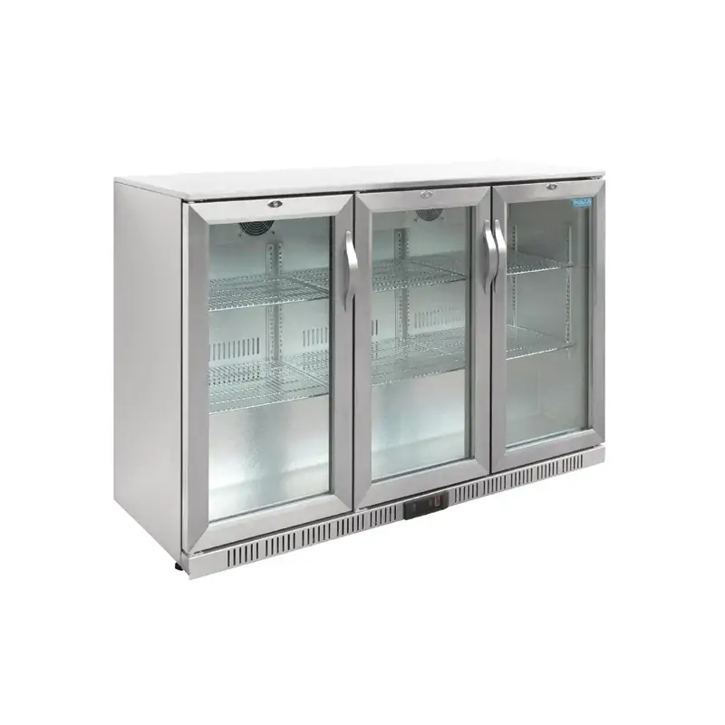 Polar GL009-A G-Series Under Counter Back Bar Cooler with Hinged Doors Stainless Steel 330Ltr