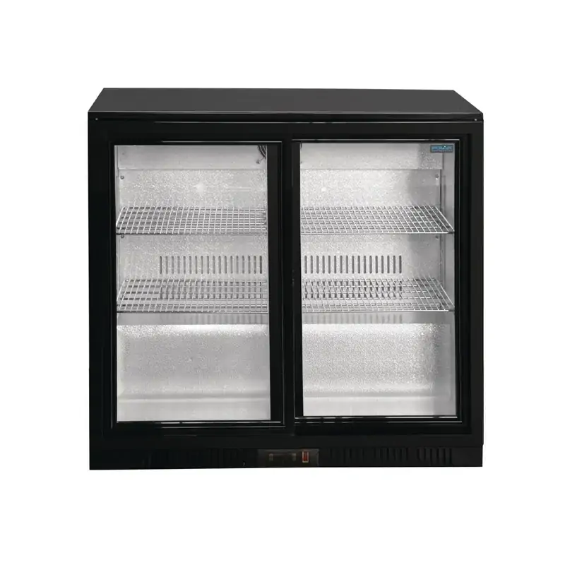 Polar GL010-A G-Series Under Counter Back Bar Cooler with Sliding Doors 198Ltr