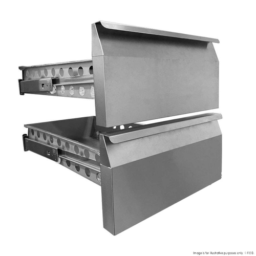 Thermaster GN-2DRAWER - Set 2 Drawers for GN Counter