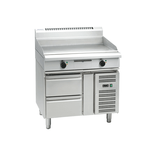 Waldorf GP8900E-RB - 900mm Electric Griddle with Refrigerated Base