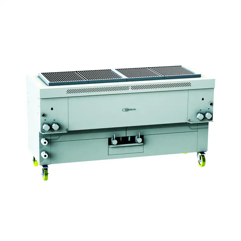 Gresilva GHPI 3F/1700 Horizontal Fixed Mega Gas Grill On Base With Auto Fill Water Feed 1496mm x 478mm