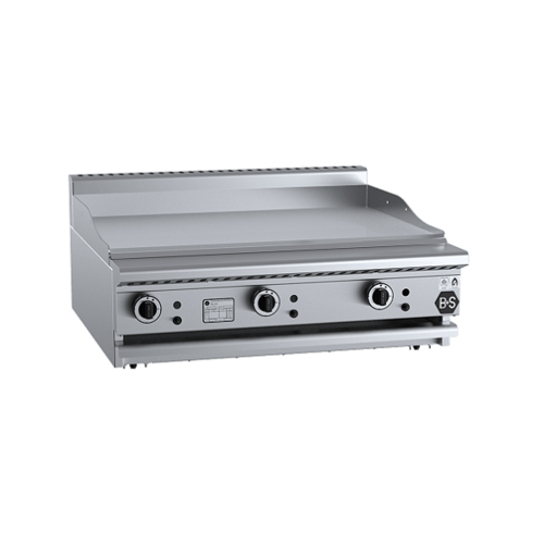 B+S Black GRP-9BM Gas Grill Plate 900mm - Bench Mounted