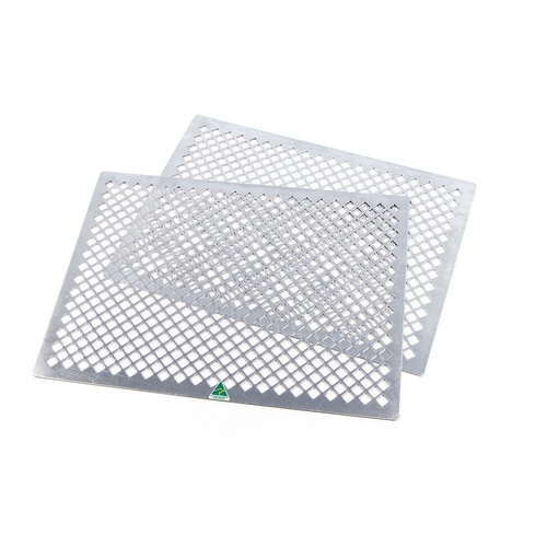 Aluminium grill pattern plate - set of 2 to suit GSA610