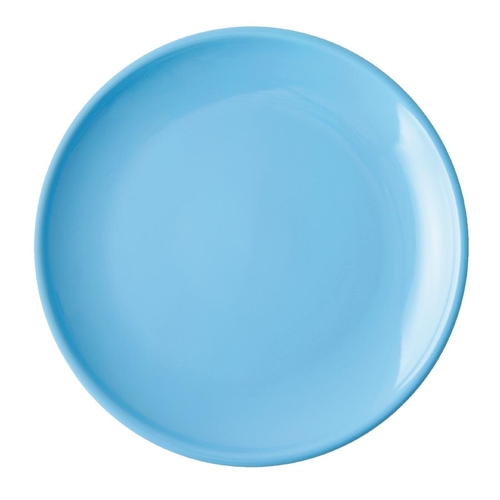 Olympia Cafe Coupe Plate Blue - 200mm 8" (Box 12)