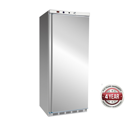 Thermaster HF600 S-S 620L Single Solid Door Freezer 777 x 695 x 1895mm 