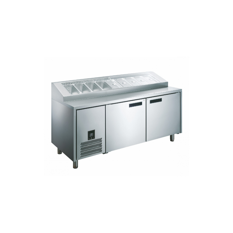 Glacian HPB1815 - 2 Door Pizza Prep Fridge