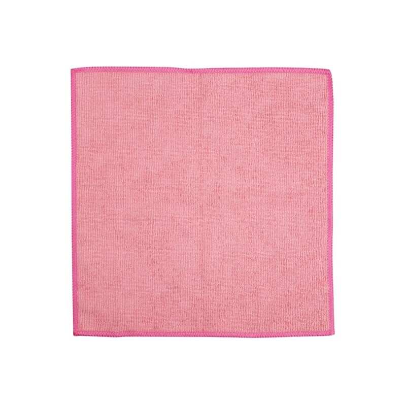 Jantex Microfibre Cloths Pink 400X400mm (Pack of 5)