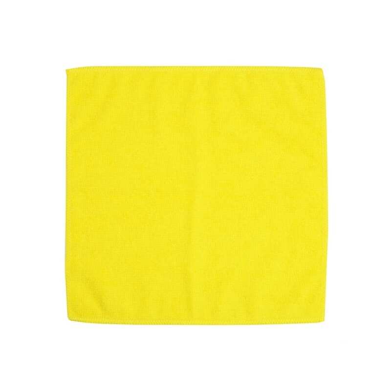 Jantex Microfibre Cloths Yellow 400X400mm (Pack of 5)