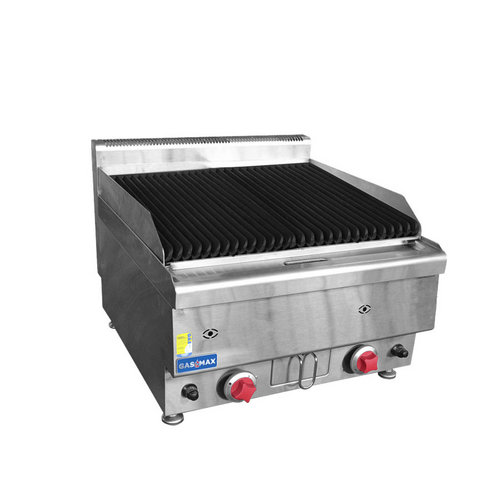 Gasmax JUS-TRH60E - Benchtop 2 Burner Chargrill 