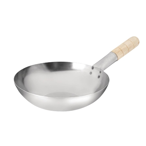 Vogue Wok Flat Base 254mm 