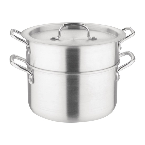 Vogue Double Boiler with Lid No Spout 4Ltr