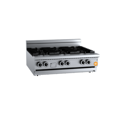 B+S K+ KBT-SB6BM Gas Six Burner Boiling Top Bench Mounted