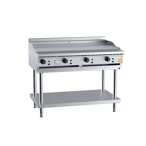 B+S K+ KGRP-12 Gas Grill Plate 1200mm on Leg Stand
