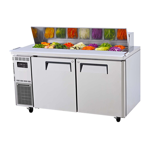 Turbo Air KHR15-2-N - 2 Door Salad Prep Table Refrigerator 1500mm