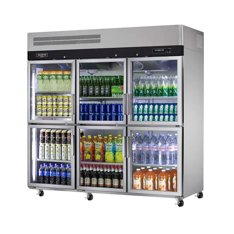Turbo Air KR65-6G-N - 6 x Half Glass Door Top Mount Display Fridge 1868L