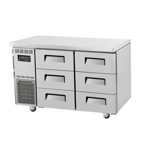 Turbo Air KUF12-3D-6-N - Undercounter 6 Drawer Freezer - 1200mm wide
