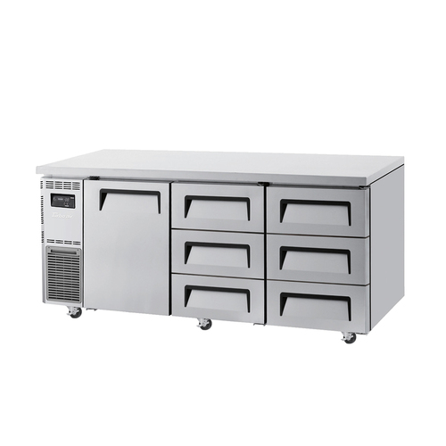Turbo Air KUR18-3D-6-N - Undercounter 1 Door / 6 Drawer Chiller - 1800mm wide