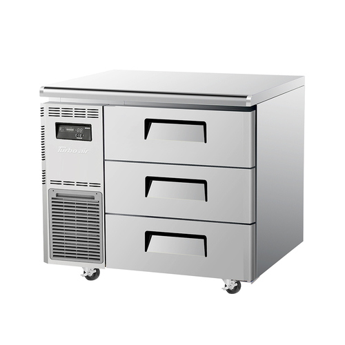 Turbo Air KUR9-3D-3-N - Undercounter 3 Drawer Fridge - 900mm wide