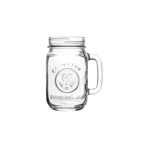 Libbey Drinking Jar  - County Fair Embossed 488ml (Box of 12)