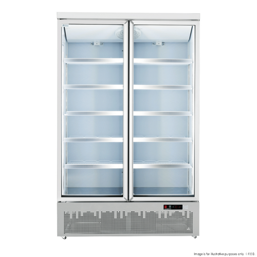 Thermaster LG-1000GBM - Double Glass Door Colourbond Upright Supermarket Fridge