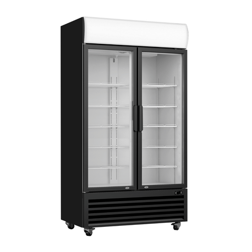 Thermaster LG-1200BP - Large Two Glass Door Colourbond Upright Drink Fridge
