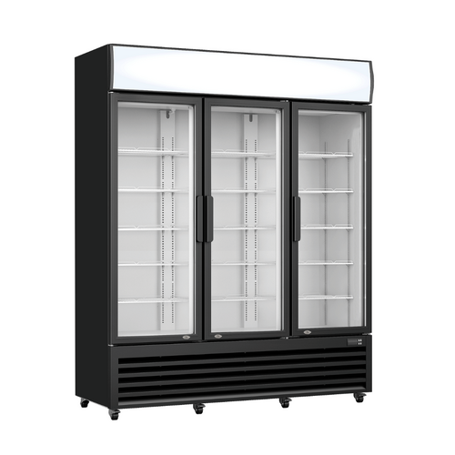 Thermaster LG-1203BP - Three Glass Door Colourbond Upright Drink Fridge