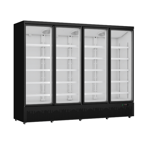 Thermaster LG-2200BGBM - Four Door Supermarket Fridge Black
