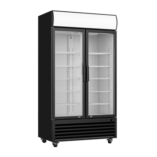 Thermaster LG-730BP - Two Glass Door Colourbond Upright Drink Fridge