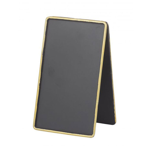 Mini Blackboard A Frame 9x11cm - Black/Gold