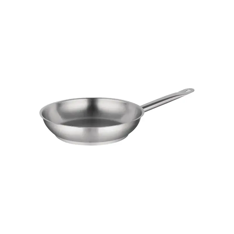 Vogue 24cm Stainless Steel Frying Pan | 240mm - 1.95Ltr Capacity