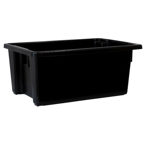 Crate 52lt Food Safe / Stackable - Black