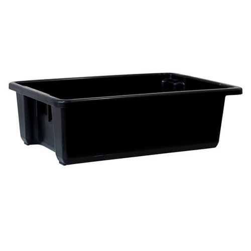Crate 32lt Food Safe / Stackable - Black