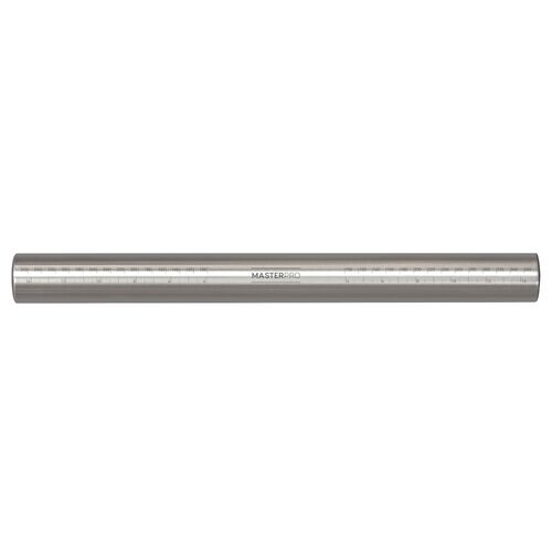 Master Pro Professional Rolling Pin With Measurements Stainless Steel