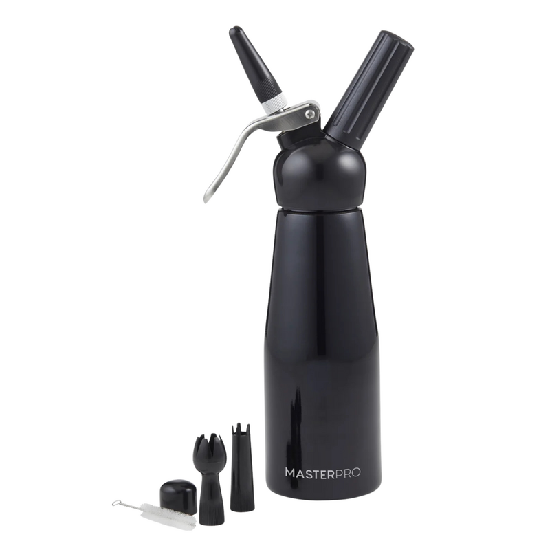 MasterPro Black Aluminium Cream Whipper 500ml