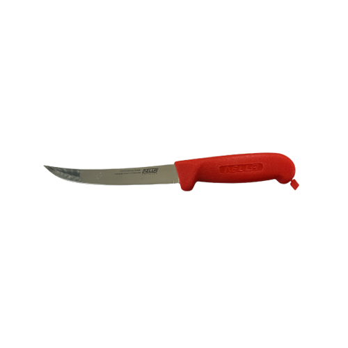 Nella 6" Curved Boning Knife Red