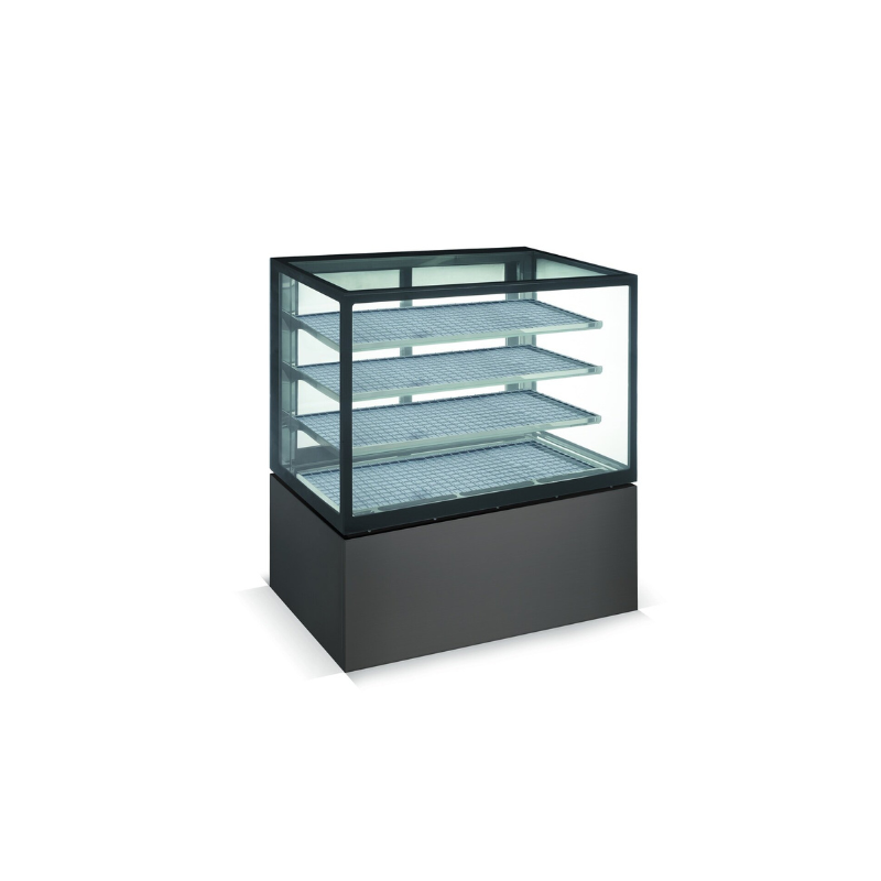 Anvil NDHV4730 Square Glass Hot Display 4 Tier - 900mm