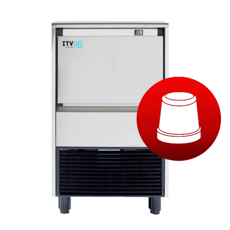 ITV Gala NG150 A DP - Self Contained Ice Maker 153kg per day / 75kg Storage with Drain Pump