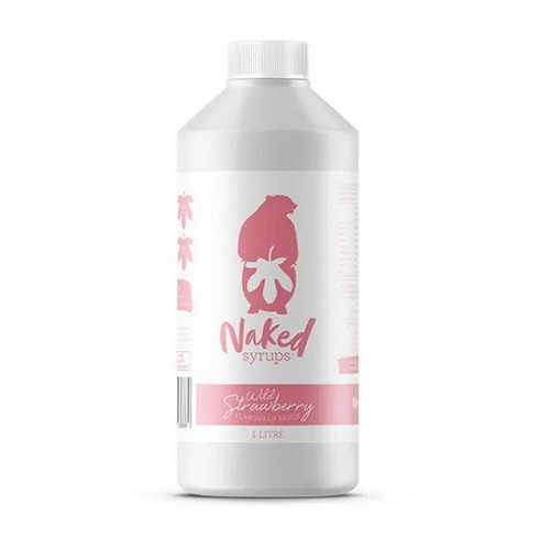 Naked Syrups Wild Strawberry Flavoured Dessert Sauce 1ltr
