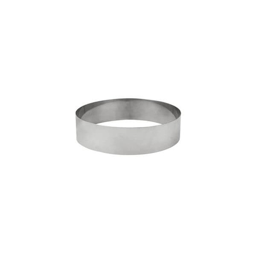 Tart Ring 200x45mm 18/8 Stainless Steel 