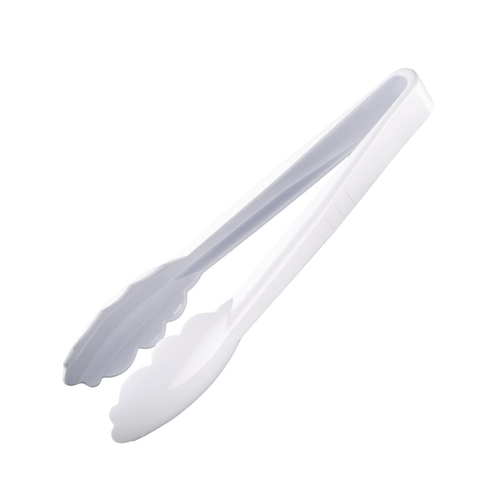 Vogue Polycarbonate Tongs 230mm - White