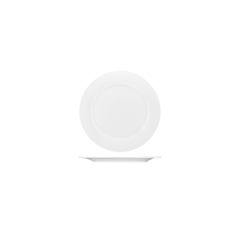 AFC Pacific Bone China Wide Rim Plate 200mm (Box of 48)