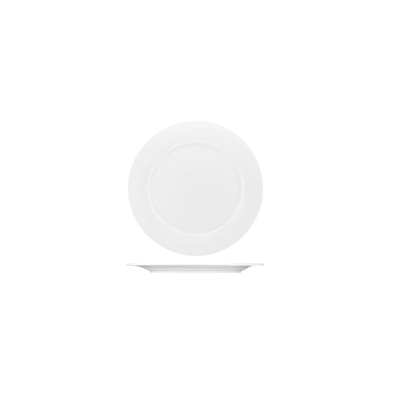 AFC Pacific Bone China Wide Rim Plate 230mm (Box of 24)
