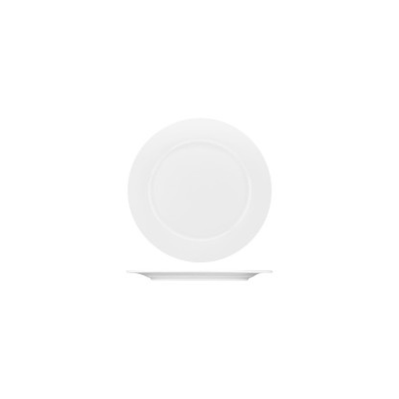 AFC Pacific Bone China Wide Rim Plate 255mm (Box of 24)