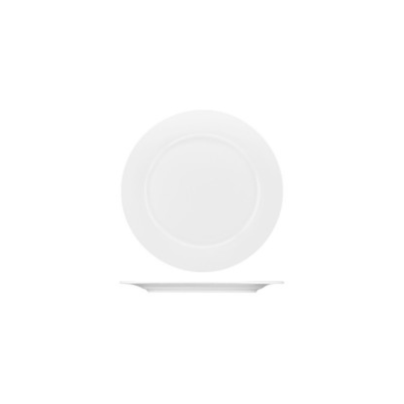 AFC Pacific Bone China Wide Rim Plate 275mm (Box of 24)