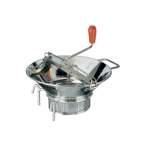 Paderno Heavy Duty Food Mill with 3mm Blade - Tin Plated - 370mm