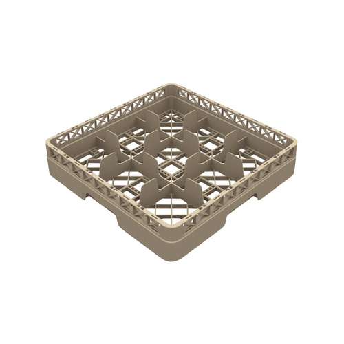 Pujadas 9 Compartment Glass Rack (Maximum Glass Diameter 151mm) 500x500x80mm