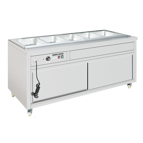 Thermaster PG150FE-XB - Premium Wet and Dry Bain Marie Food Display 4x 1/1 GN Pans