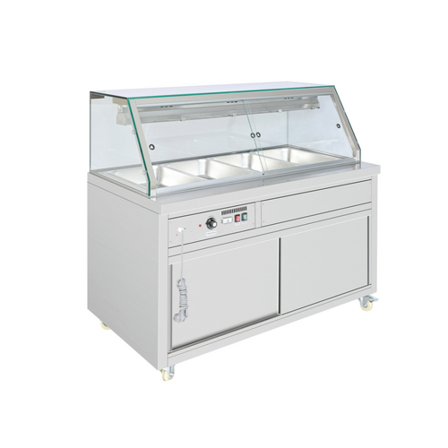 Thermaster PG150FE-XG - Wet and Dry Bain Marie Display 4x 1/1 GN Pans
