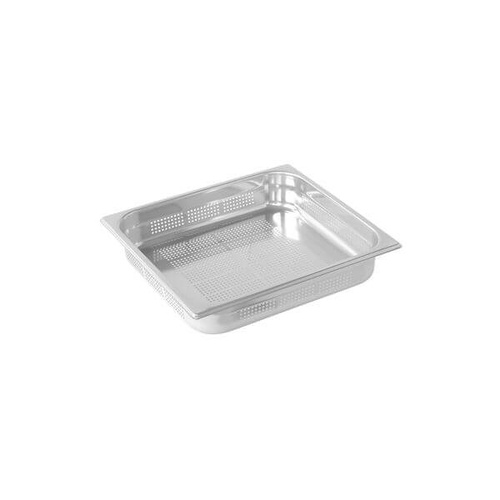 Pujadas 2/3 Size - Gastronorm - Perforated Bottom 353x325x200mm - 18/10 Stainless Steel